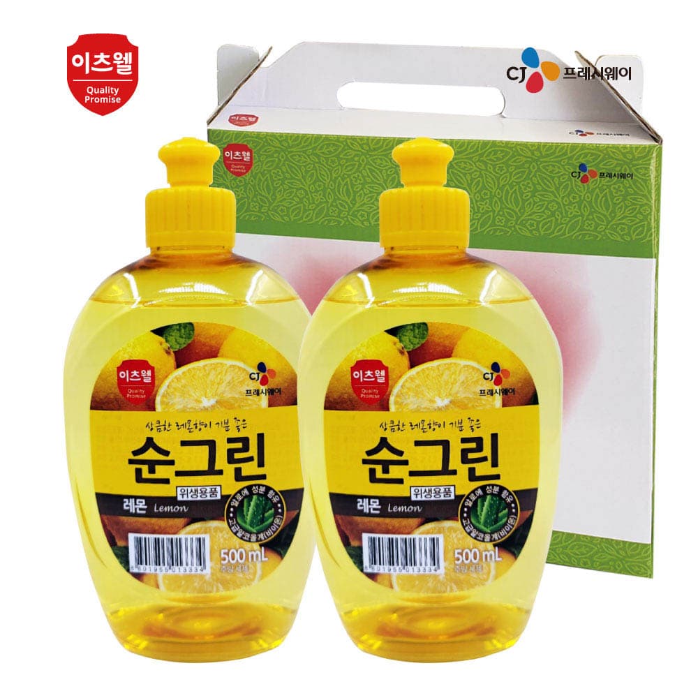 CJ순그린 레몬2종세트500ml(캡형) 00390
