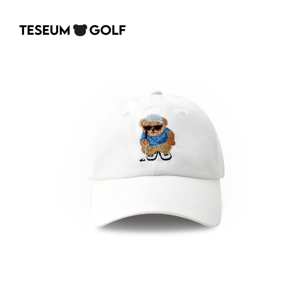 [TESEUM GOLF] 테지움 시그니쳐 볼캡 화이트