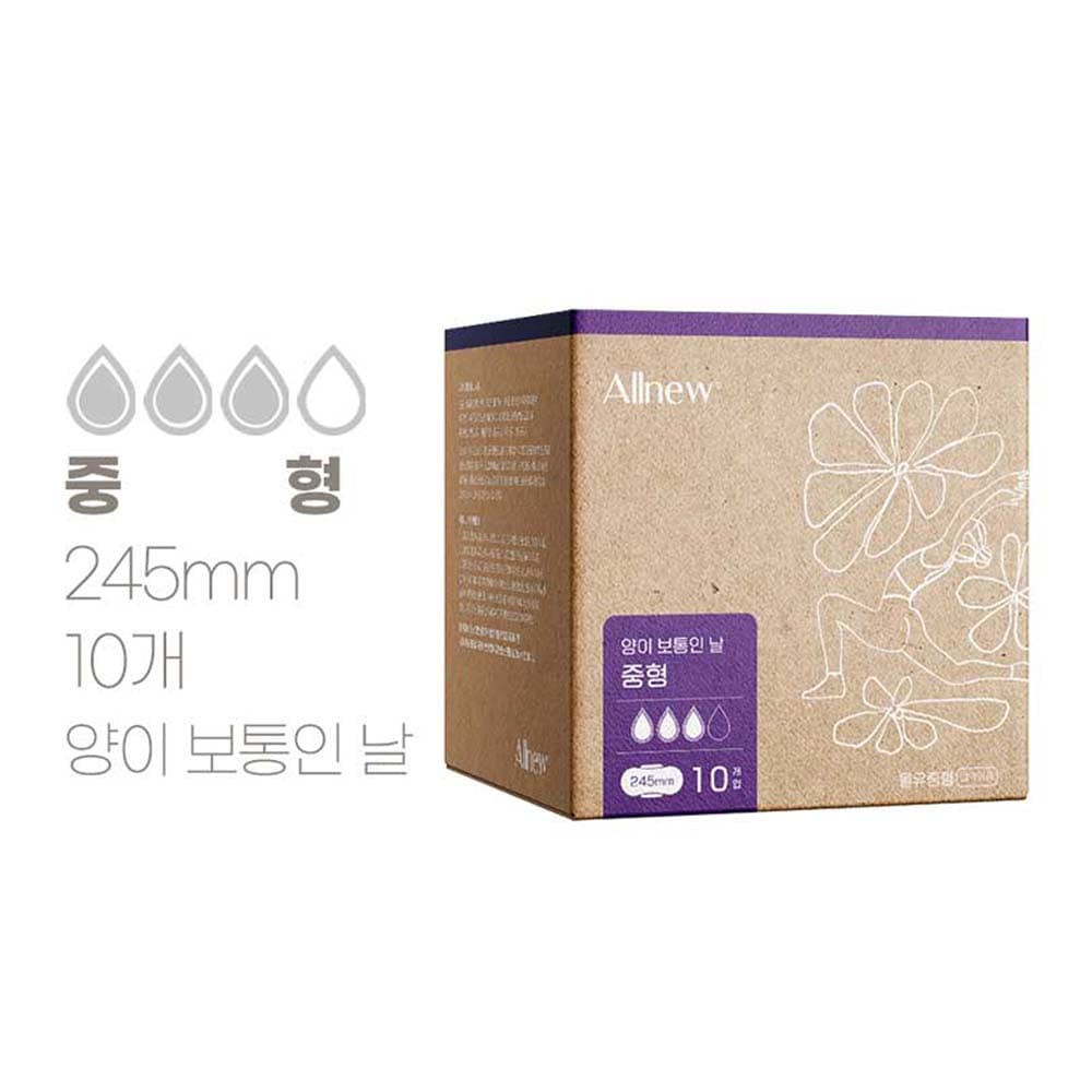 올뉴 생리대 중형 (10매)