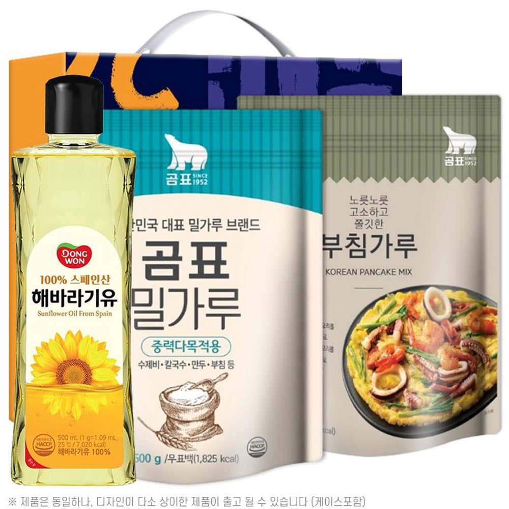 동원해바라기유 곰표밀가루 부침가루(3종)