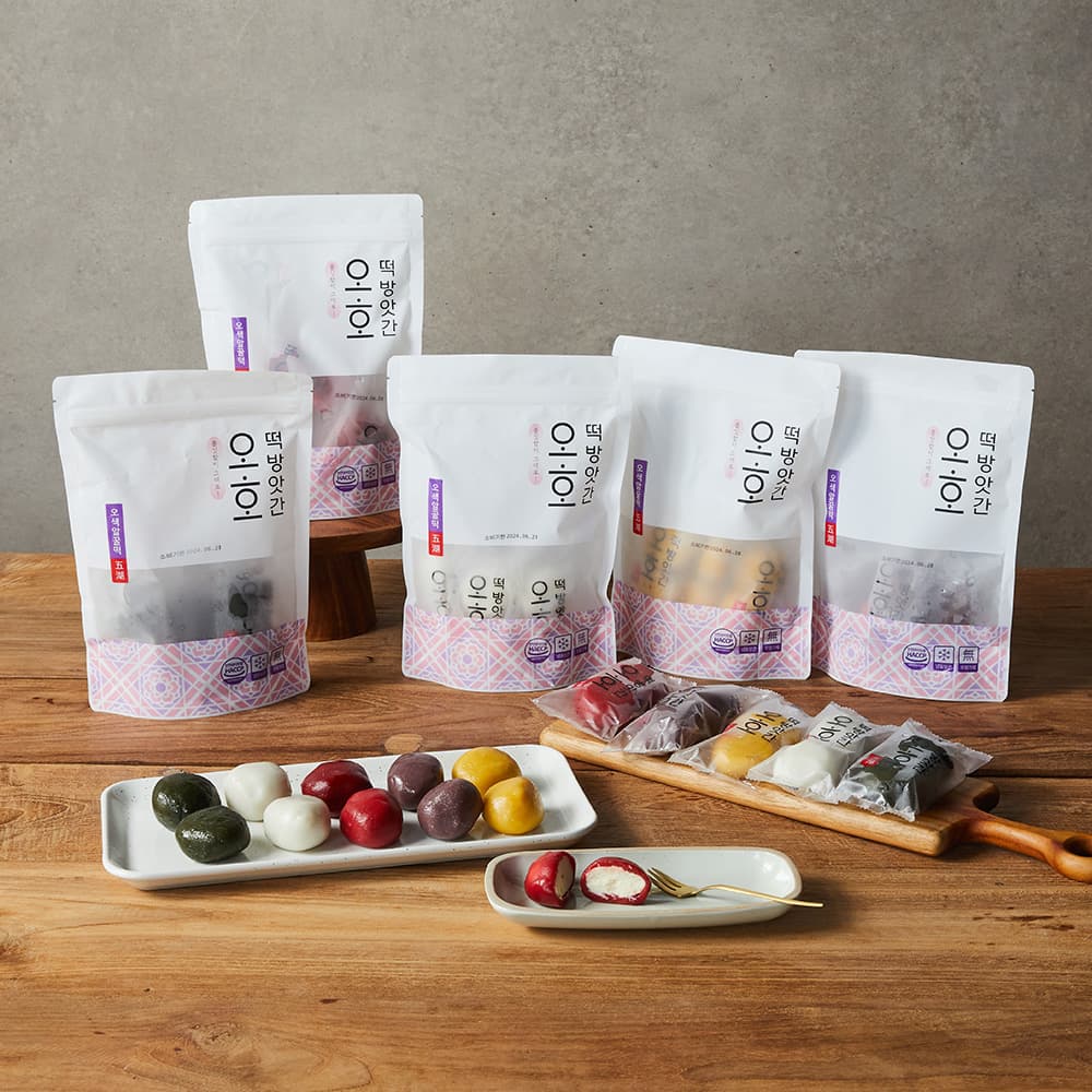 [오호떡집] 오색알꿀떡 600g (50g*12개)