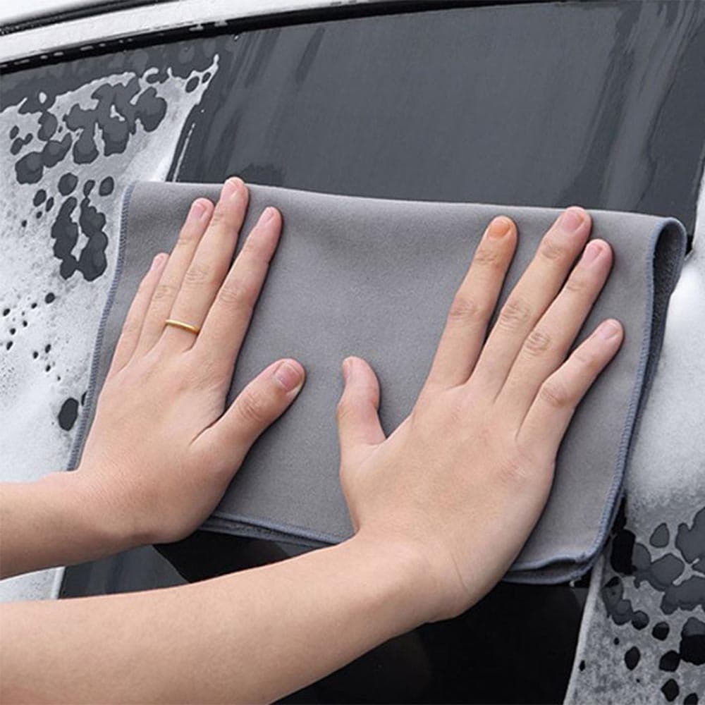 강력 흡수 스크레치 방지 스웨이드 세차타올1P