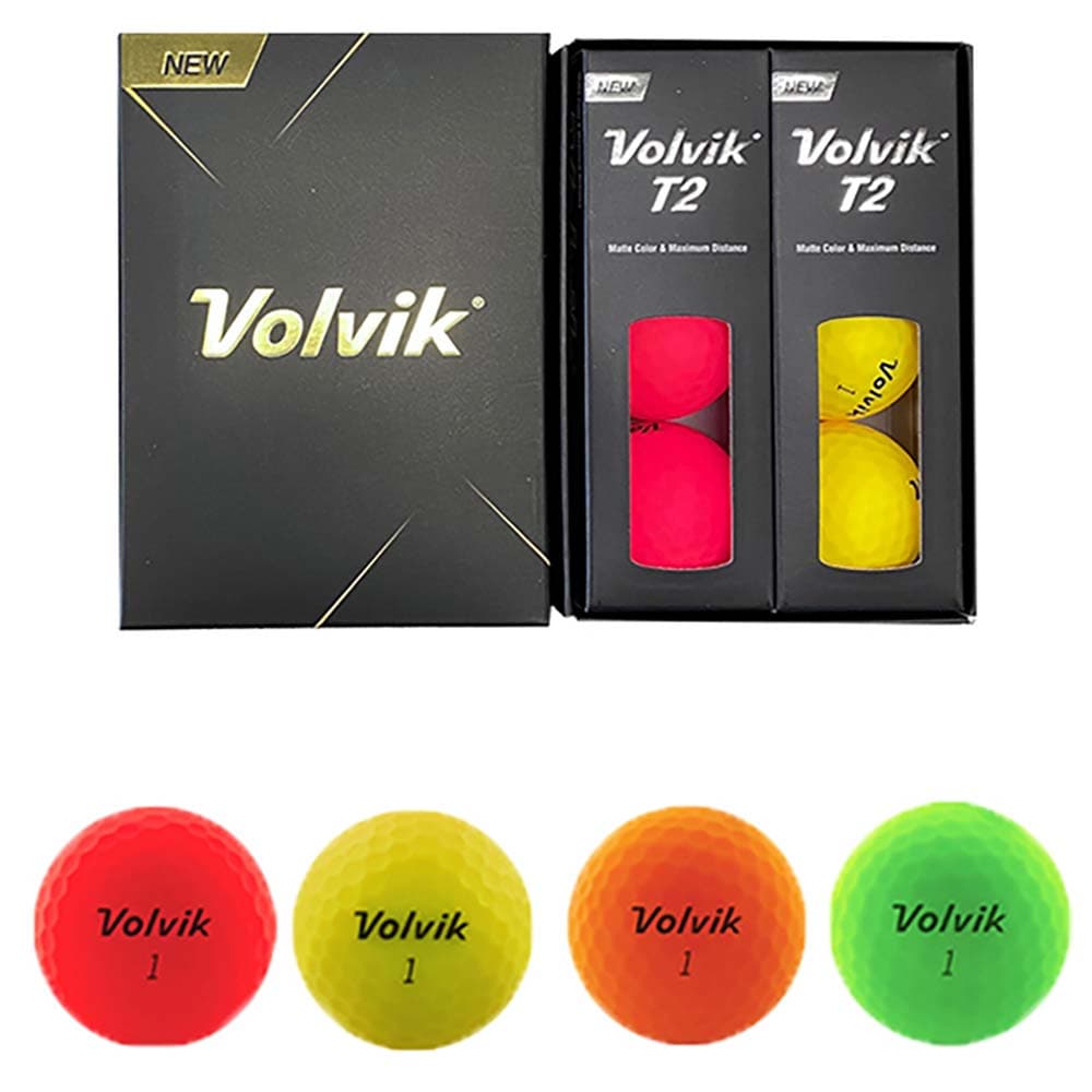 Volvik 볼빅 T2 (Rainbow Color, White Color & Super Control) 6구 레인보우 컬러