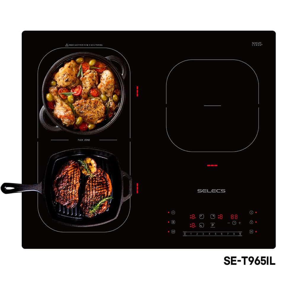 신화셀렉스 SELECS 3구 인덕션 SE-T965IL 인덕션레인지 국내제조