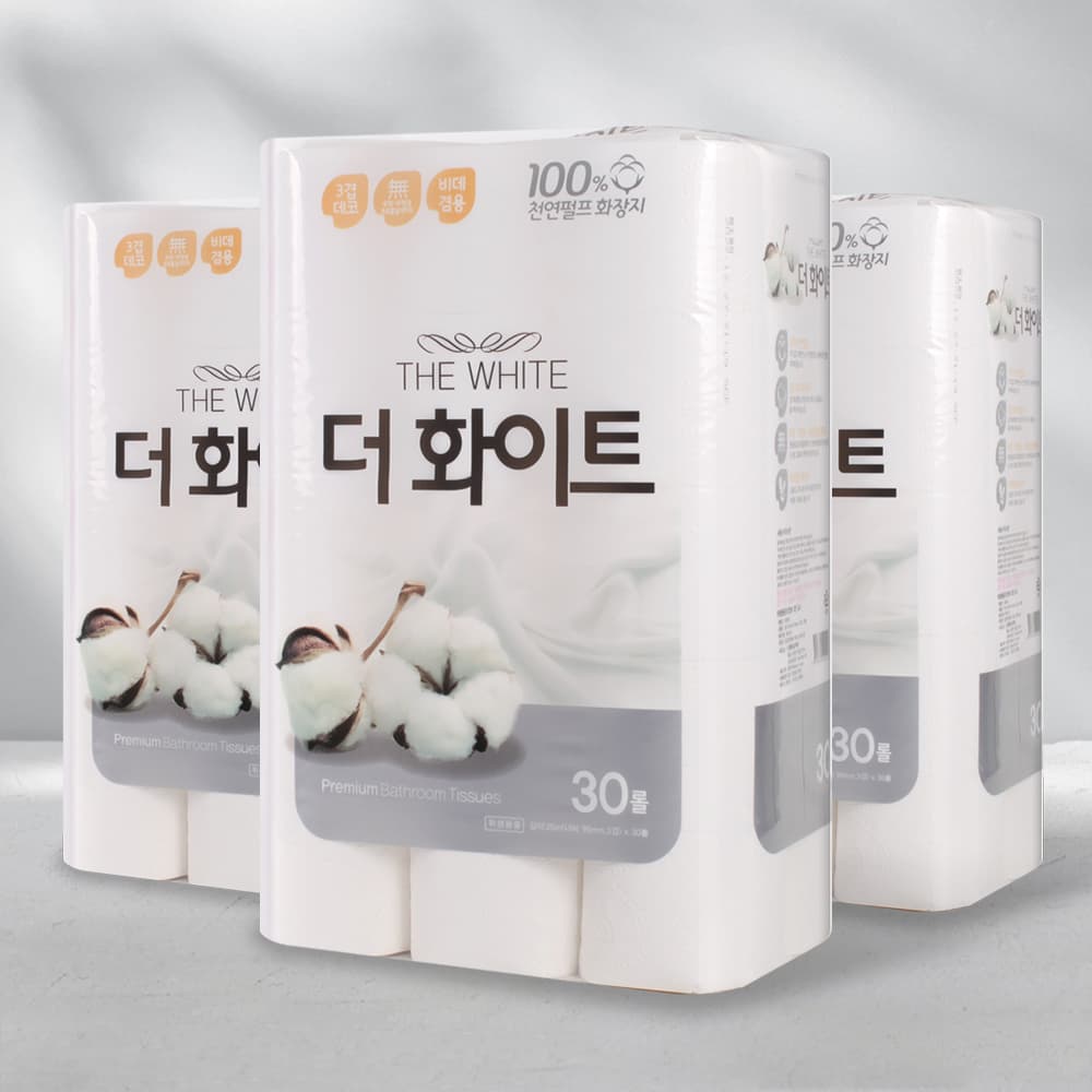 [행복S&P제지]더화이트 25 25m*30R 3팩