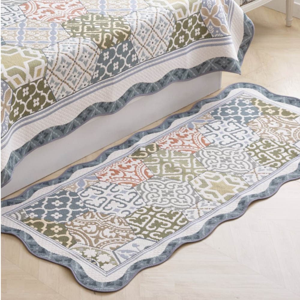 베누지오 포르테(블루) 워셔블 자카드 3인 65x170