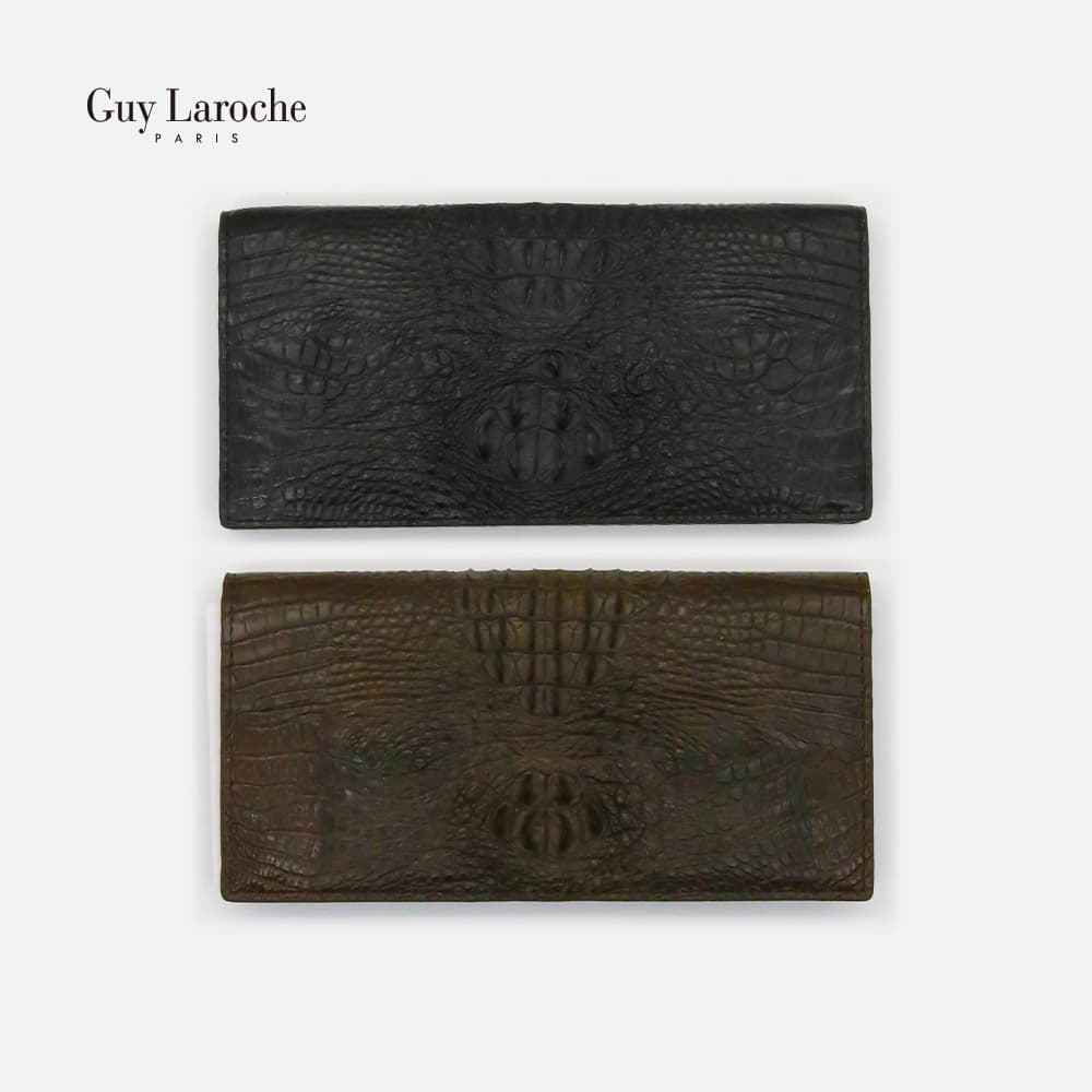 Guy Laroche 기라로쉬 카이망 리얼 악어가죽 장지갑 300-035-70